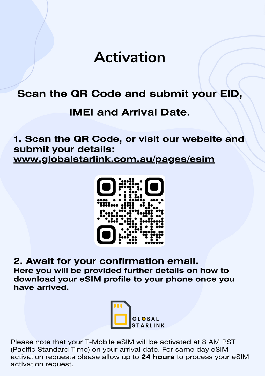 USA, Canada & Mexico Prepaid Travel eSIM Card - AT&T