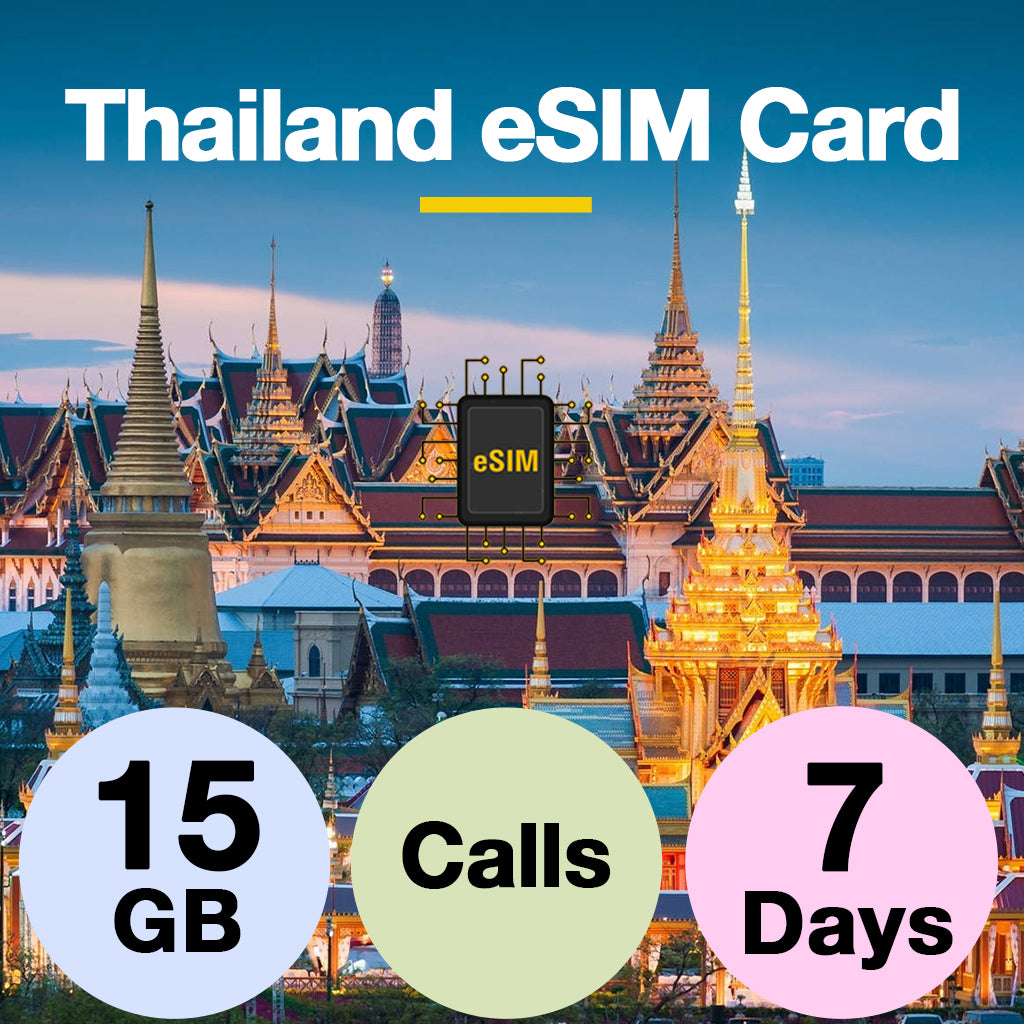 Thailand Prepaid Travel eSIM Card 15GB/50GB for 7/10 Days - TrueMove
