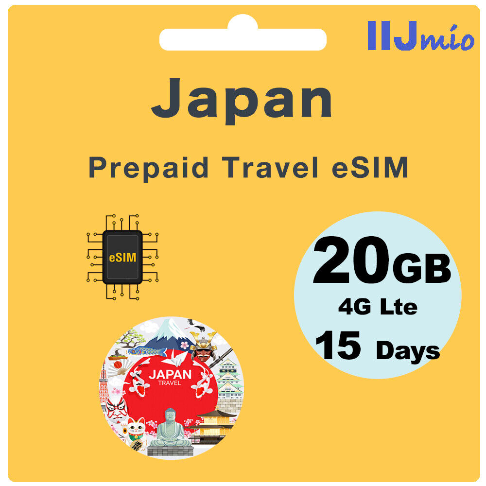 Japan Prepaid Travel eSIM Card - IIJmio (Data Only)