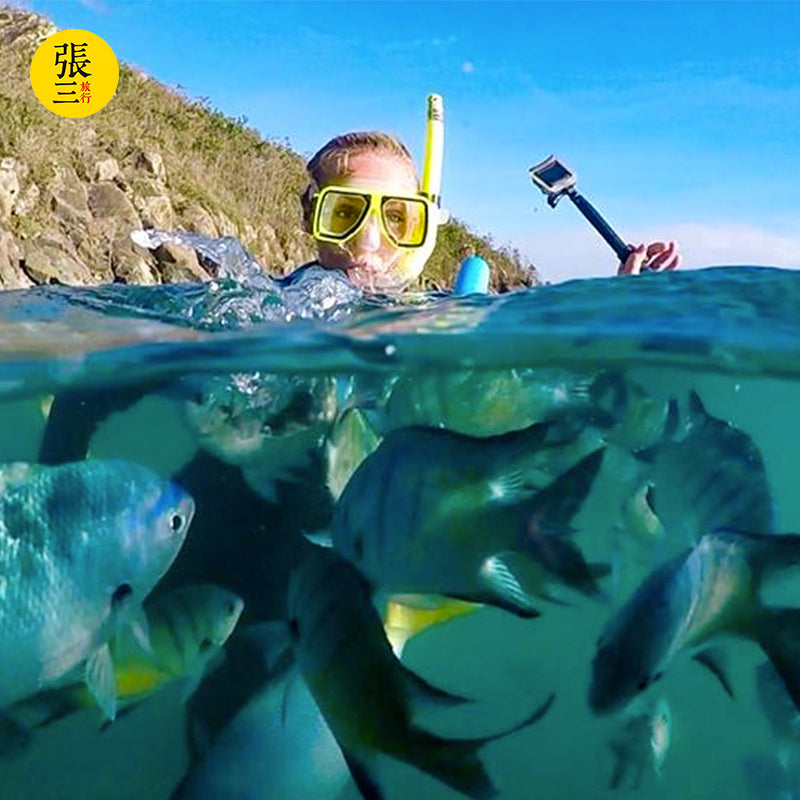 澳大利亚：圣灵群岛乘观光机鸟瞰心形大堡礁