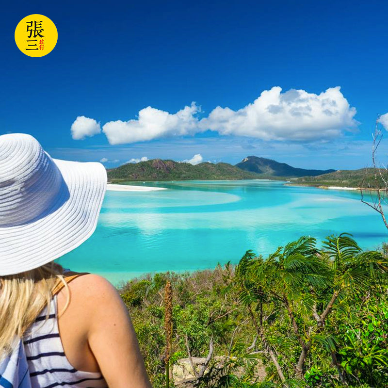 澳大利亚：圣灵群岛乘观光机鸟瞰心形大堡礁