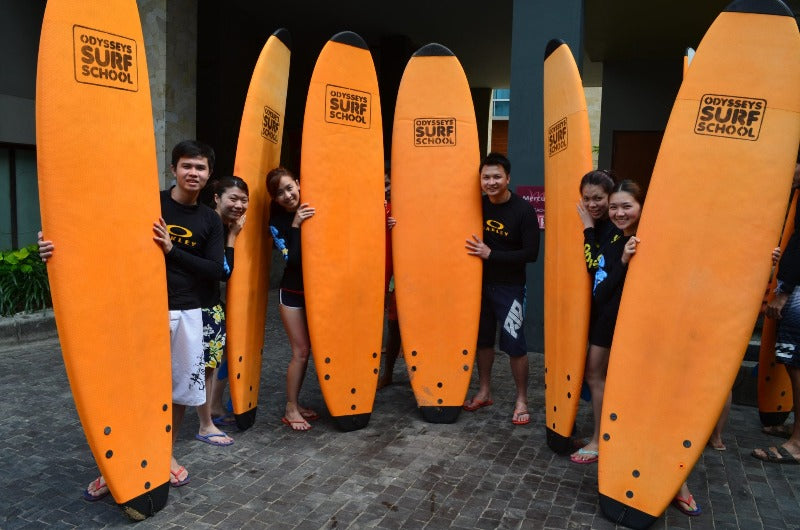 Surfing Lesson in Bali by Odysseys Surf School